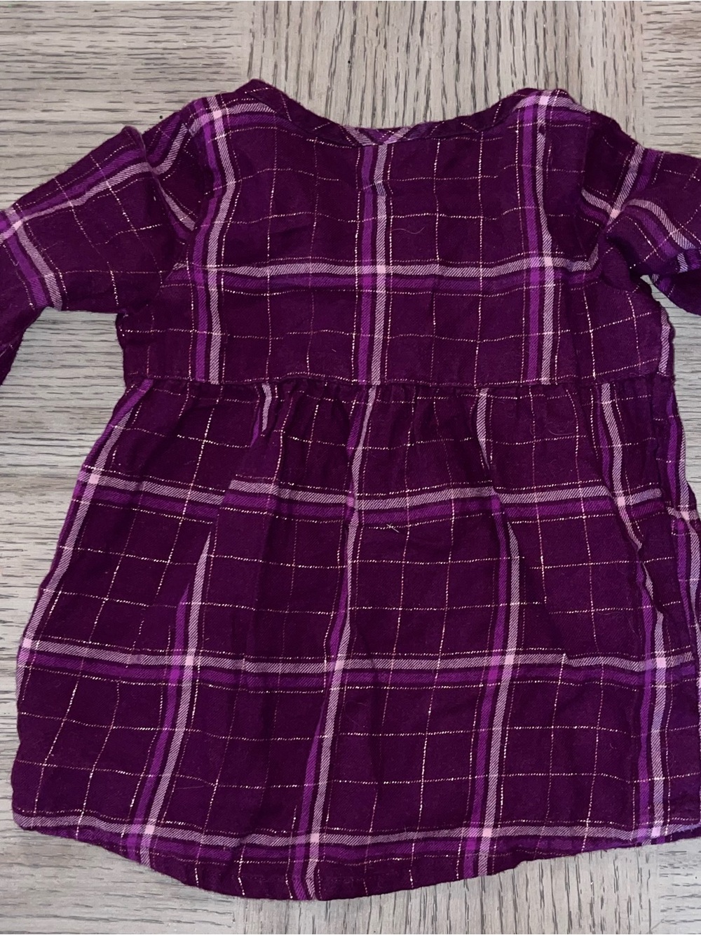 Toddler Girl Flannel Plaid Shirt Lot jumping beans & carter's 18-24M (2 Pieces) - Picture 4 of 7
